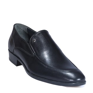 Bağcıksız Klasik Siyah Erkek Ayakkabı