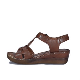 Florin Taba Düz Taban Kadın Comfort Sandalet