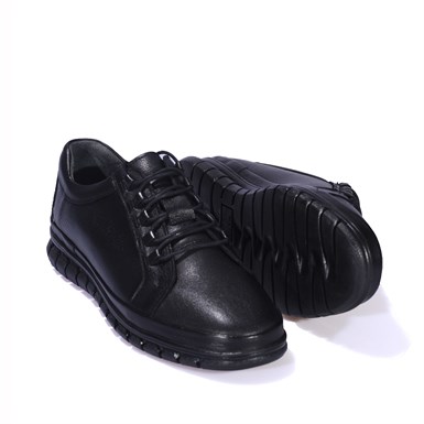 Salih Eryılmaz Siyah Casual Deri Erkek Ayakkabı
