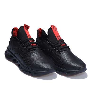 Siyah Kırmızı Spor Ayakkabı