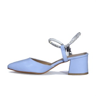 Wiesse Bebe Mavi Kadın Abiye Topuklu Ayakkabı